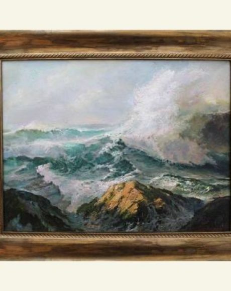 Пейзаж на море, буря – картина Пейзаж бушуващо се море